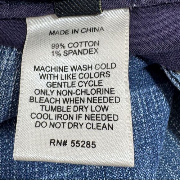 Express Distressed Bleach Splatter Baggy Straight Leg Boyfriend Jeans Blue 2 - Picture 9 of 13